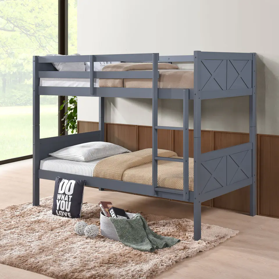BENFICA · Twin Over Twin Wood Bunk Bed – Sun City Furniture El Paso