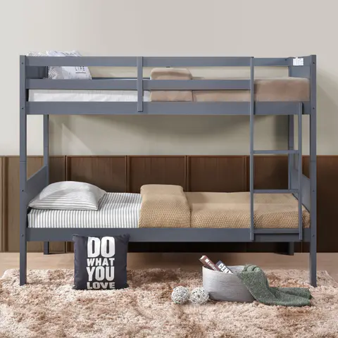 BENFICA · Twin Over Twin Wood Bunk Bed, view 2 de 5
