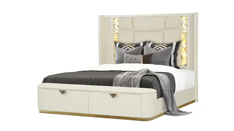 LA PIERRE Bedroom Set, Cream - view 2