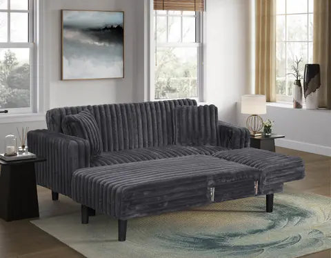LEEDS · Click Clack Sectional Sofa Bed, view 3 de 5