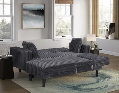 LEEDS · Click Clack Sectional Sofa Bed, view 4 de 5