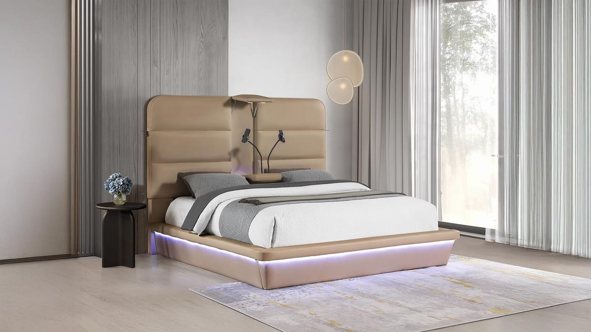 Futura · Queen bed Caramel