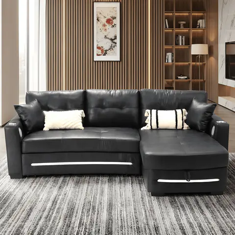 L-Shape sofa with storage - view 3