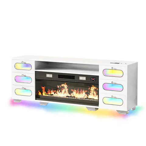 Mueble de TV con chimenea eléctrica · 374 - vista 1