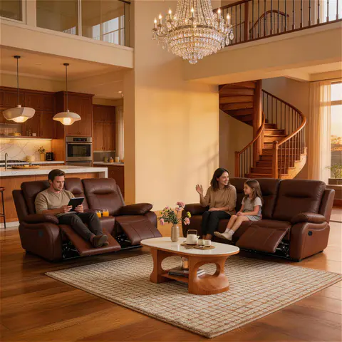 Evian Manual Recliner Sofa&Loveseat - view 3