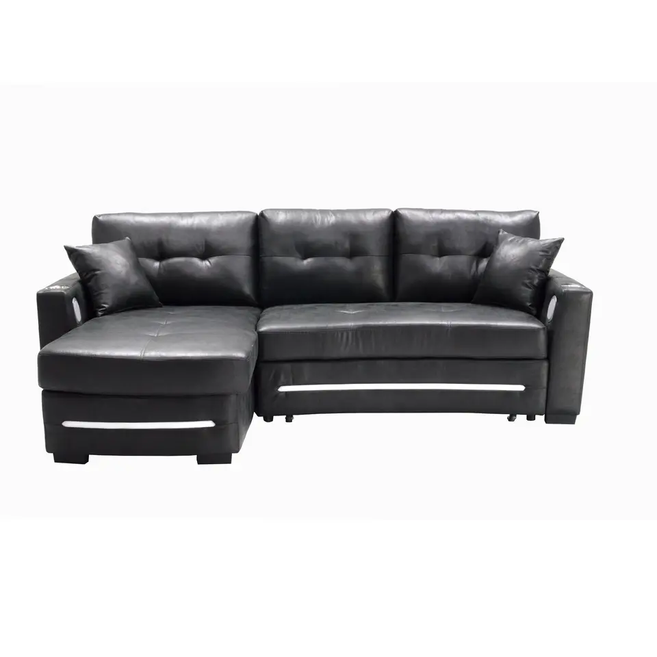 L-Shape sofa with storage and Pull-out bed-1369 R&L