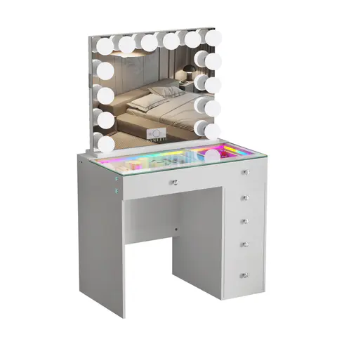 VANITII Mini Diana Vanity Set -6 Storage Drawers - view 5