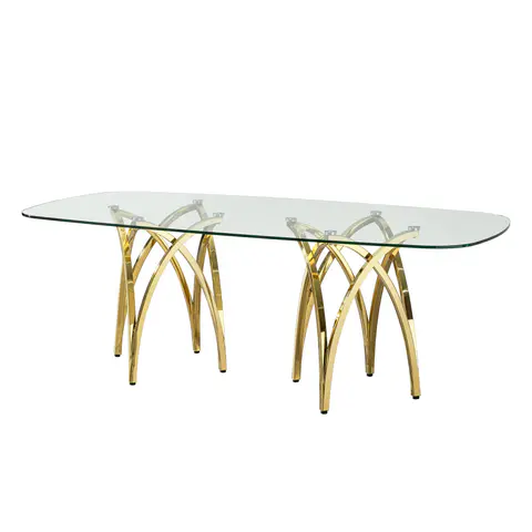 Tempered Glass Dining Table, view 3 de 5