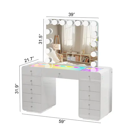 VANITII Catalina Vanity Desk - view 4