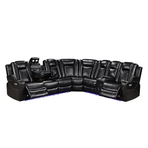 Power Recliner Sectional MC2855B Black - view 3