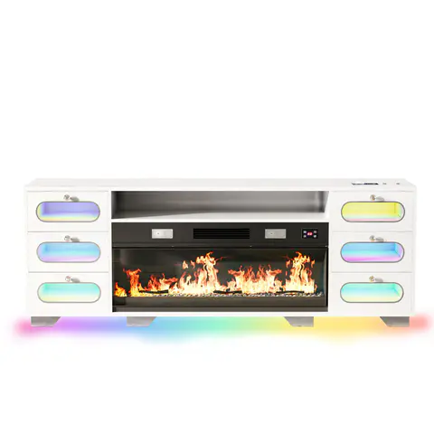 Mueble de TV con chimenea eléctrica · 374 - vista 3
