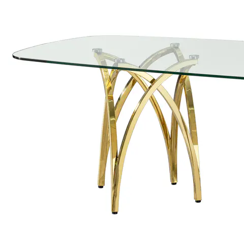 Tempered Glass Dining Table, view 4 de 5