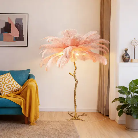 Ostrich Feather Floor Lamp · 230 - view 5