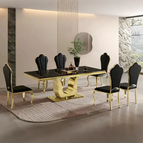 Stainless Steel Fashion Dining Table - view 4