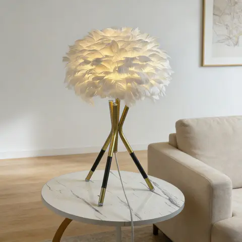 Nordic Feather Table Lamp - view 3
