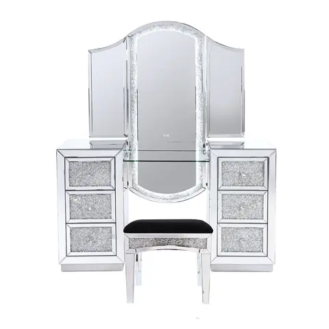 VANITII Mirrored Vanity With LED Lights - view 2