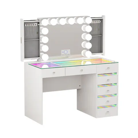 VANITII Fenair 7 Drawers Vanity Desk Set - Vanity Sets