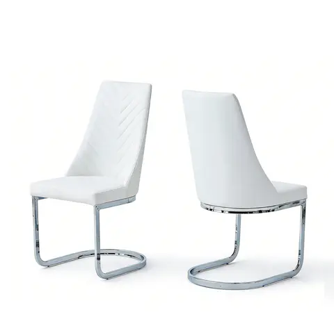 Comfortable and Elegant Leather Dining Chairs - view 2