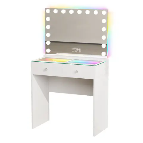 VANITII Scarlet 2 Top Drawers Vanity Desk · 171 - view 4