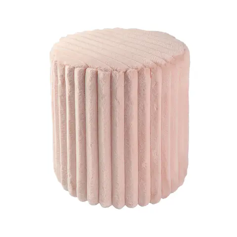 Silla de tocador de piel de conejo - Sillas y Taburetes Vanity