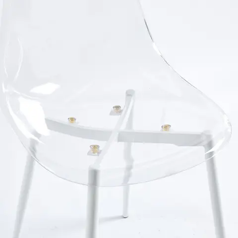 Clear Acrylic Accent Side Chairs - view 4