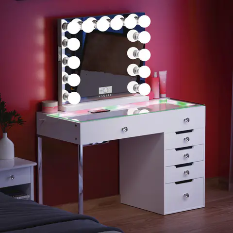 VANITII Diana RGB Vanity Desk · 504 - view 1