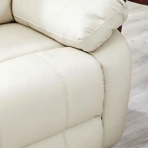 Lume Power Recliner 1-Seater Sofa in Ivory Faux - view 5