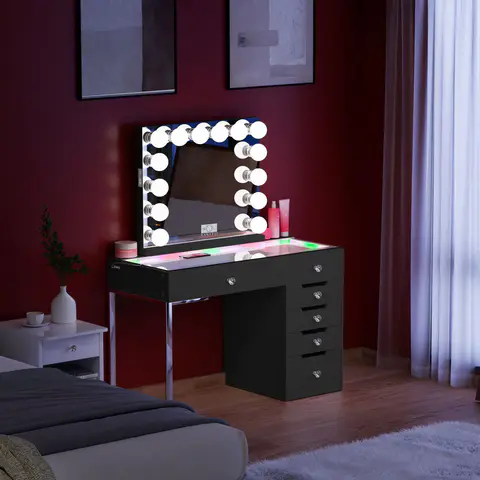 VANITII Diana RGB Vanity Desk · 504 - view 2
