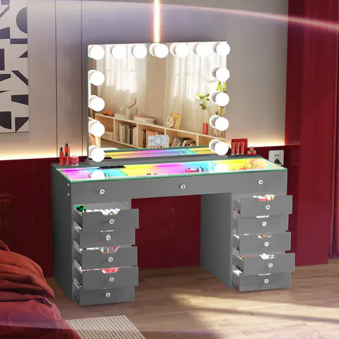 VANITII Eva-RGB Vanity Desk Set (Ref. 508), view 4 de 5