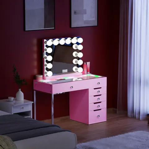 VANITII Diana RGB Vanity Desk · 504 - view 3