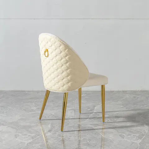 Modern Dining room chair stainless steel legs - view 5
