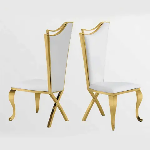Elegant Wingback Dining Chair-201 stainless - view 4