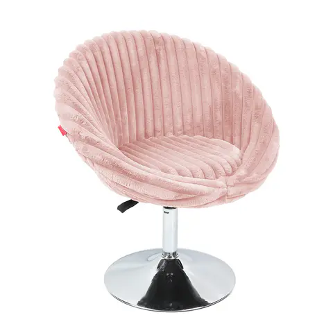 Silla de tocador de piel de conejo Bella - Sillas y Taburetes Vanity