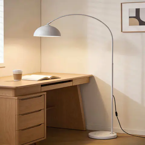 White Arc Floor Lamp - view 2