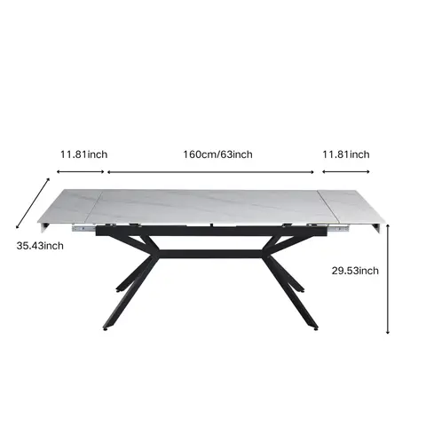 Big Size Extendable Dining Table - view 4