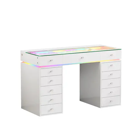 VANITII Mini Eva Vanity Desk-13 Storage Drawers - view 4