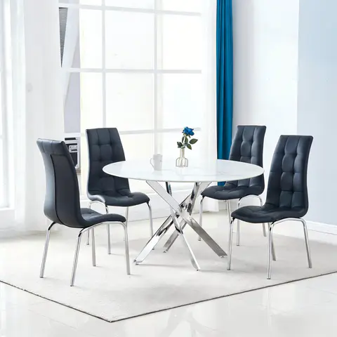 Metal Legs Side Chair - Dining Chairs & Stools