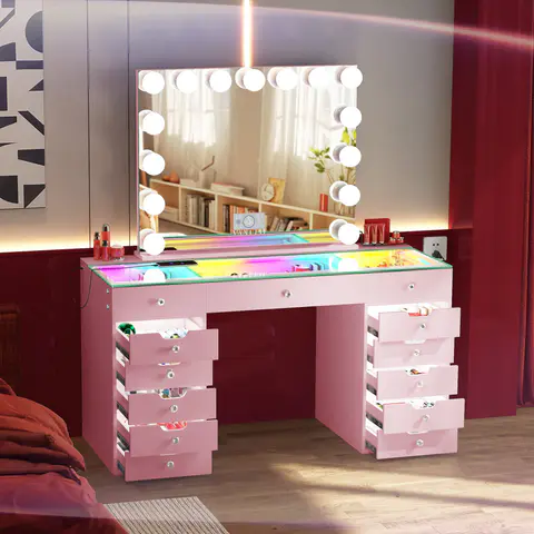 VANITII Eva-RGB Vanity Desk Set (Ref. 508), view 2 de 5