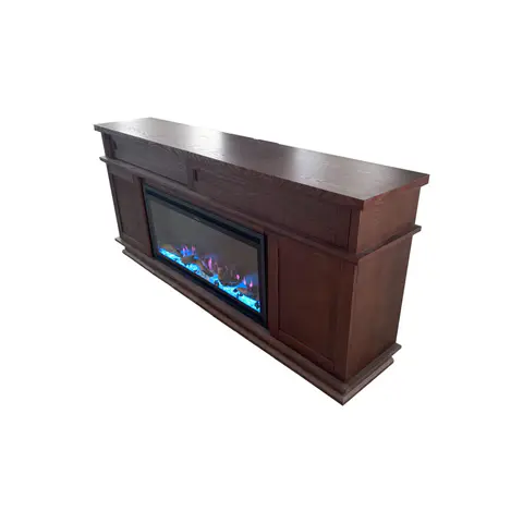 Fully Assembled 70" Dark Mahogany Ash Veneer - view 4