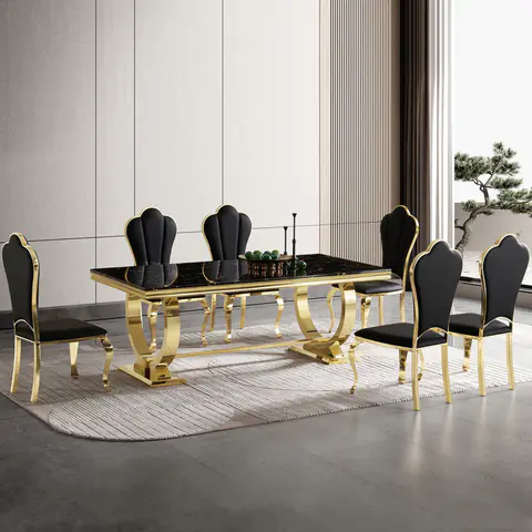 Modern Rectangular Dining Table - view 2