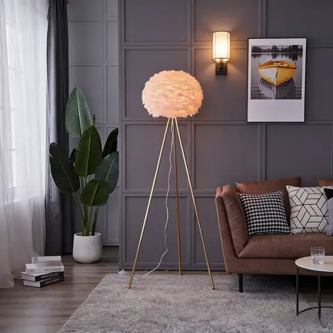 Modern Luxury Feather Floor Lamp - view 5