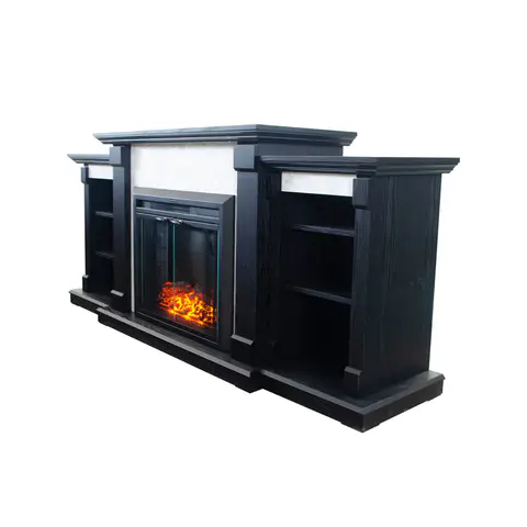 Okoume Veneer Fireplace TV Stand - view 4