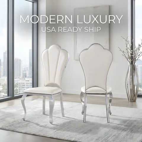 201 Stainless Steel PU Luxury Upholstered - view 3