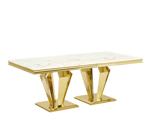 Modern Stainless Steel Dining Table - view 4