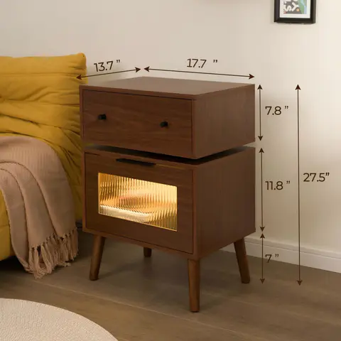 LED Nightstand Modern Nightstands - view 5