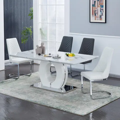 Comfortable and Elegant Leather Dining Chairs - view 3