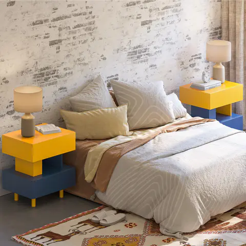 Modern Nightstand End Side Table - view 2