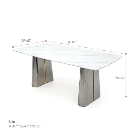 Rock plate dining table · 435 - view 4