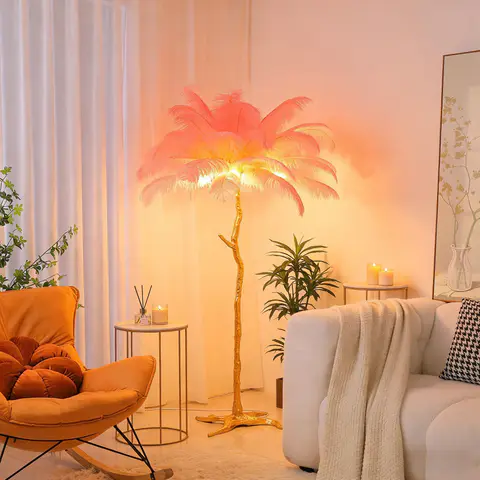 Ostrich Feather Floor Lamp · 230 - view 4