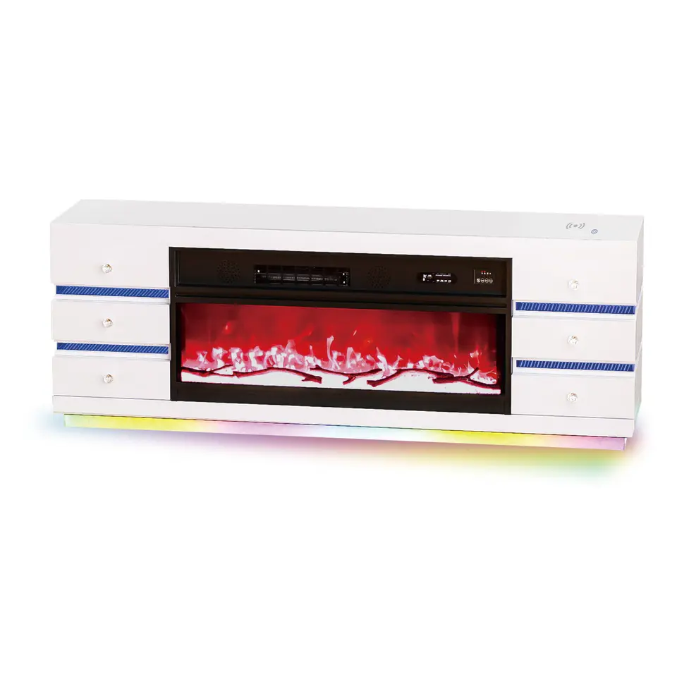 Fully Assembled 70" Multi-Flame Colors TV Stand – Sun City Furniture El Paso